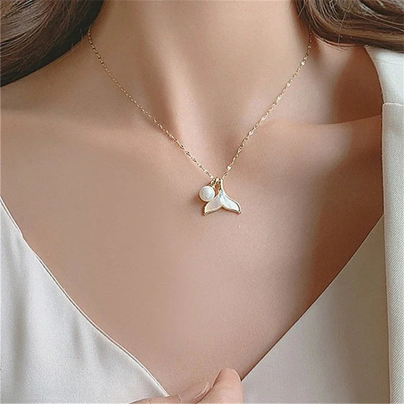 [Royal Vicky]Mermaid Freshwater Pearl Necklace