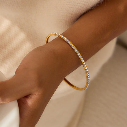 [Royal Vicky]Kalista Diamond Gold Bangle
