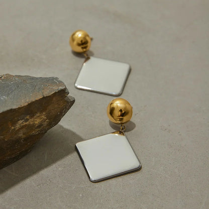 [Royal Vicky]Kelly Geometric Drop Earrings