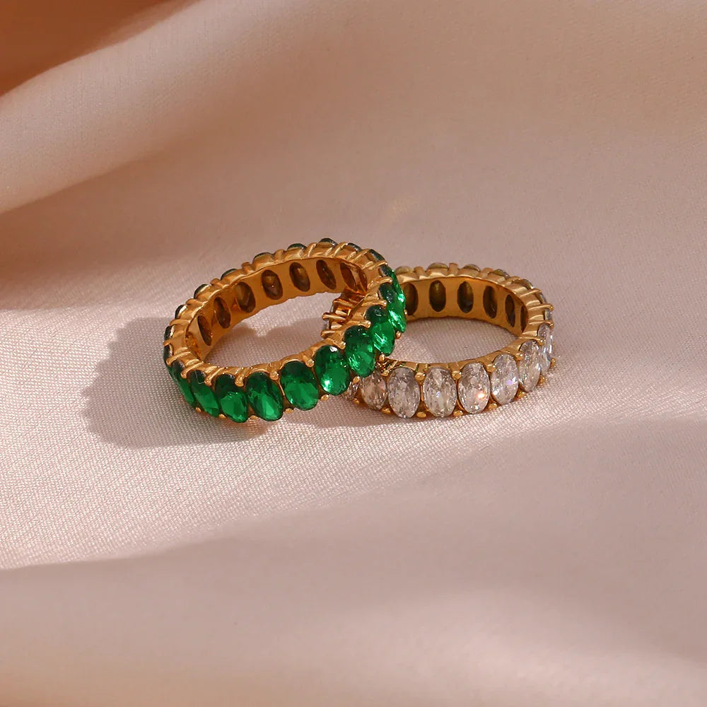 [Royal Vicky]Antoinette Diamond Simulant Gold Ring