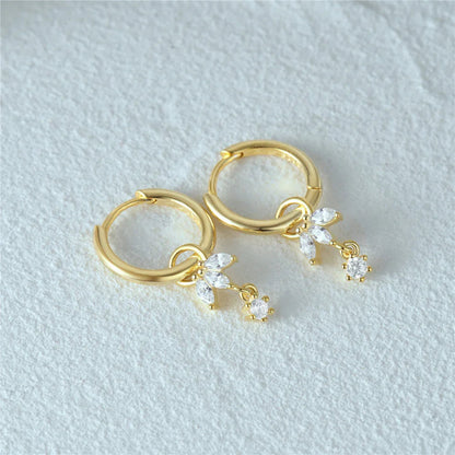 [Royal Vicky]Brooke Removable Charm Hoops