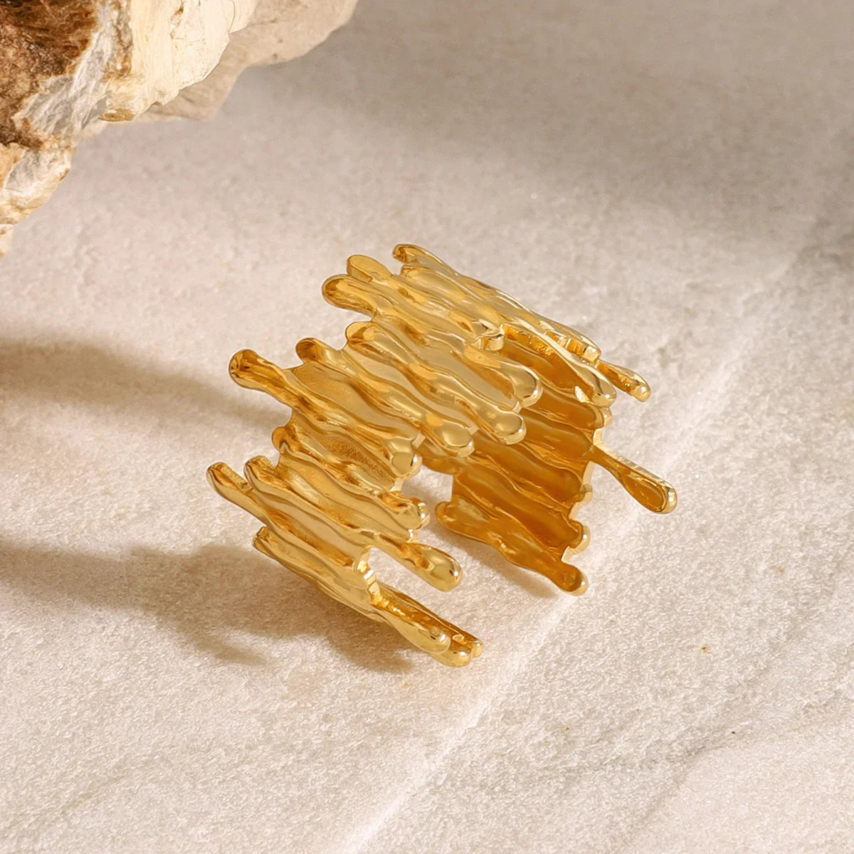 [Royal Vicky]Zoella Abstract Gold Ring