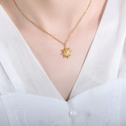 [Royal Vicky]Eliora Gold Sun Necklace