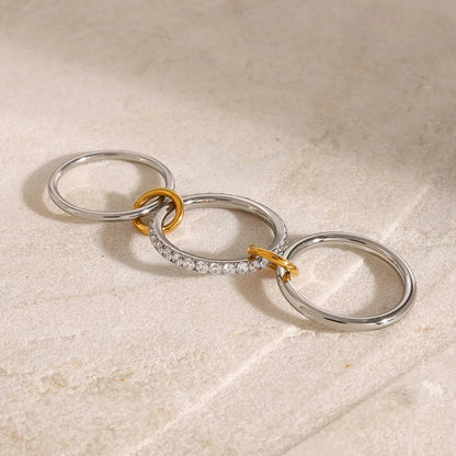[Royal Vicky]Desiree Stacked Diamond Ring