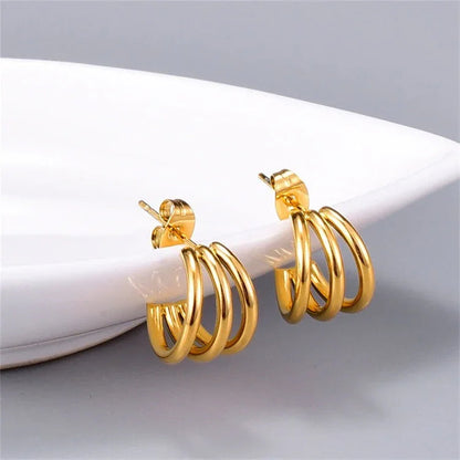 [Royal Vicky]Cradle Gold Earrings