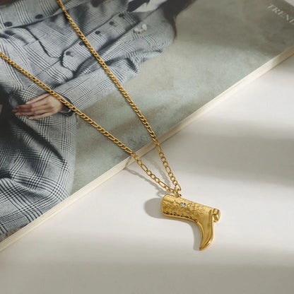 [Royal Vicky]Makayla Gold Boot Pendant