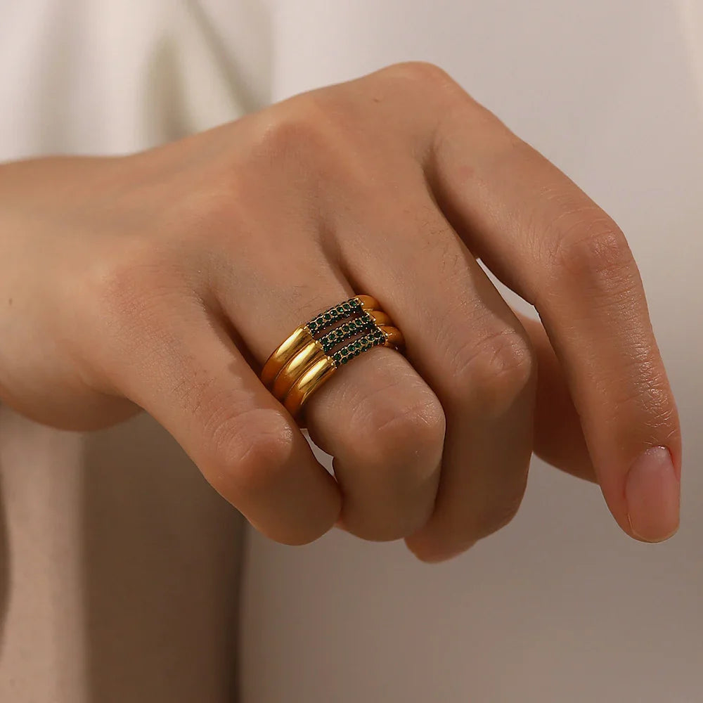 [Royal Vicky]Serenity Diamond Gold Ring