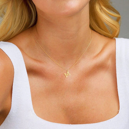 [Royal Vicky]Therese Letter Initial Gold Necklace