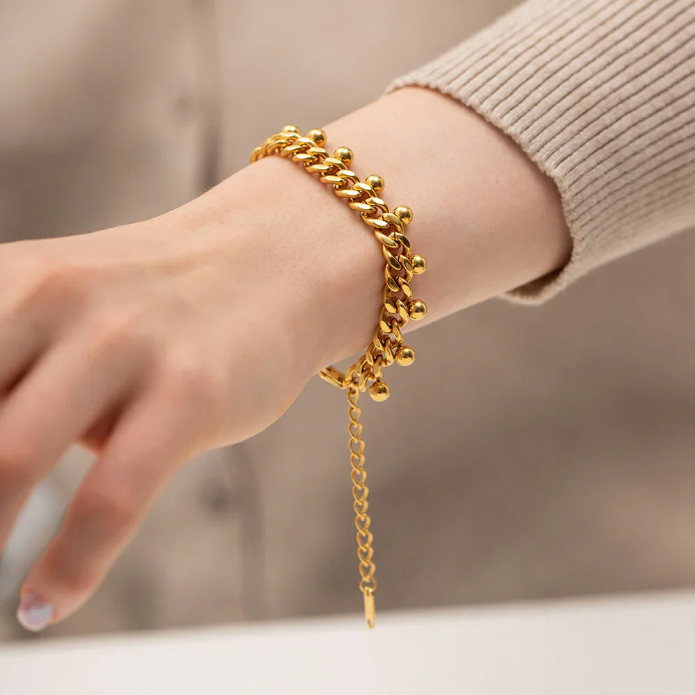 [Royal Vicky]Felicity Gold Chain Bracelet