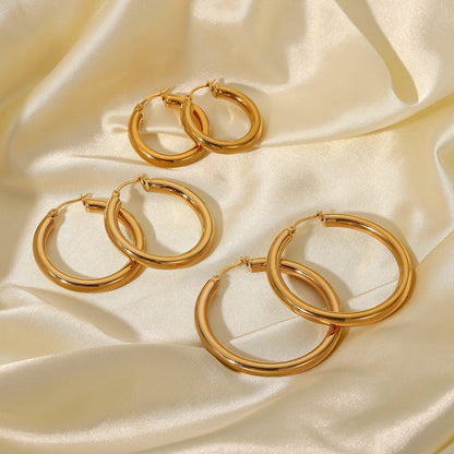 [Royal Vicky]Wide Hoop Earrings