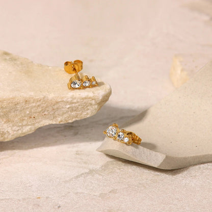 [Royal Vicky]Lira Gold Earrings