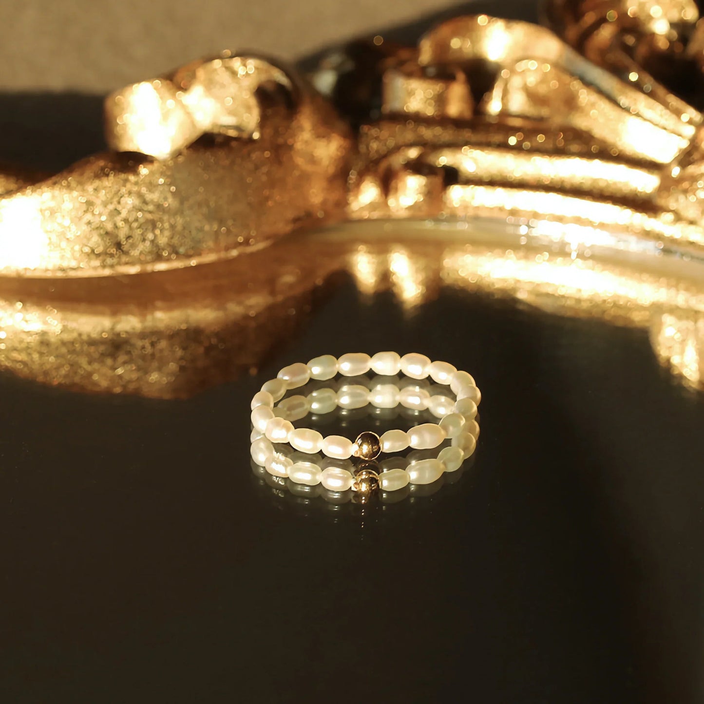 [Royal Vicky]Aurora Pearl Band Ring