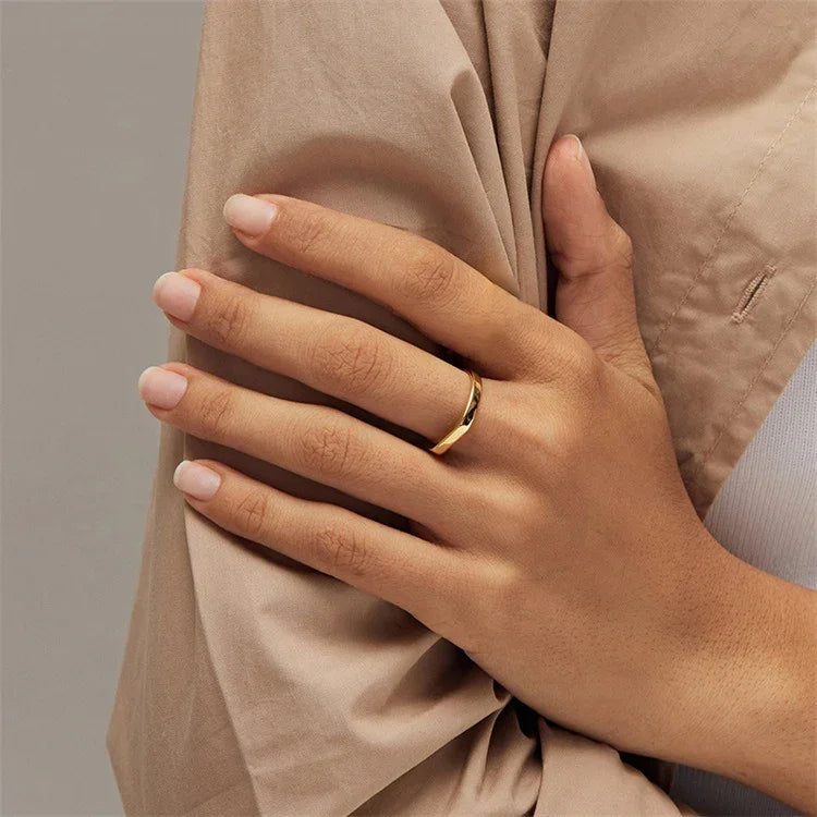 [Royal Vicky]Sasha Geometric Gold Ring