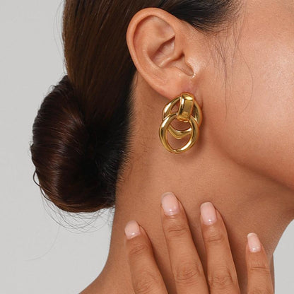 [Royal Vicky]Zoey Gold Earrings