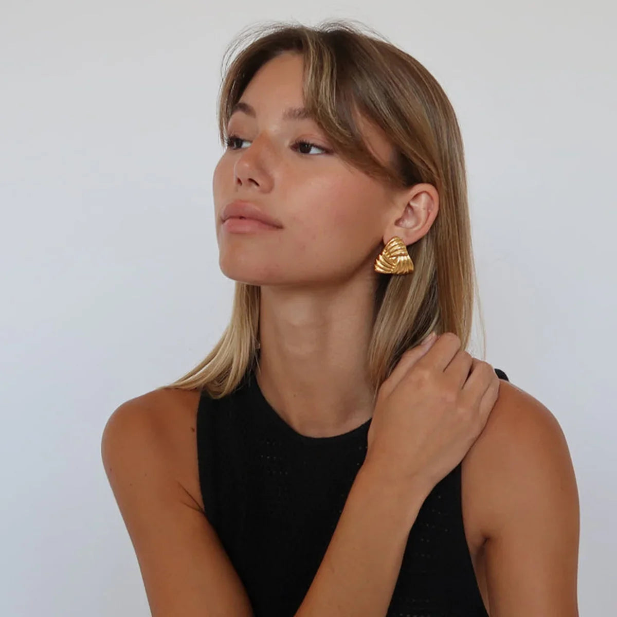 [Royal Vicky]Brigitte Gold Earrings