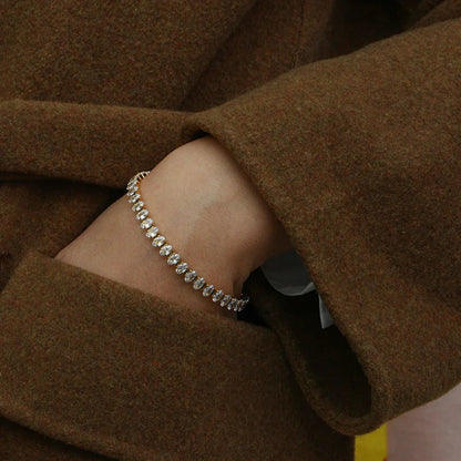 [Royal Vicky]Wisteria Diamond Tennis Bracelet