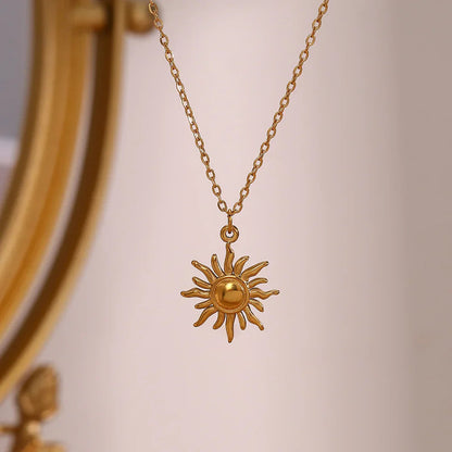 [Royal Vicky]Eliora Gold Sun Necklace