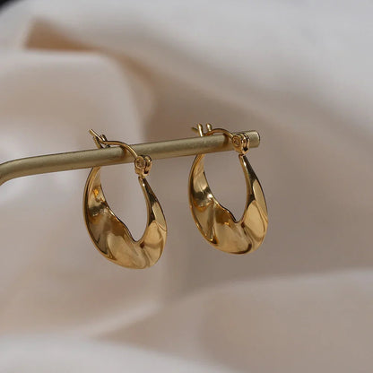 [Royal Vicky]Esti Irregular Hoop Earrings