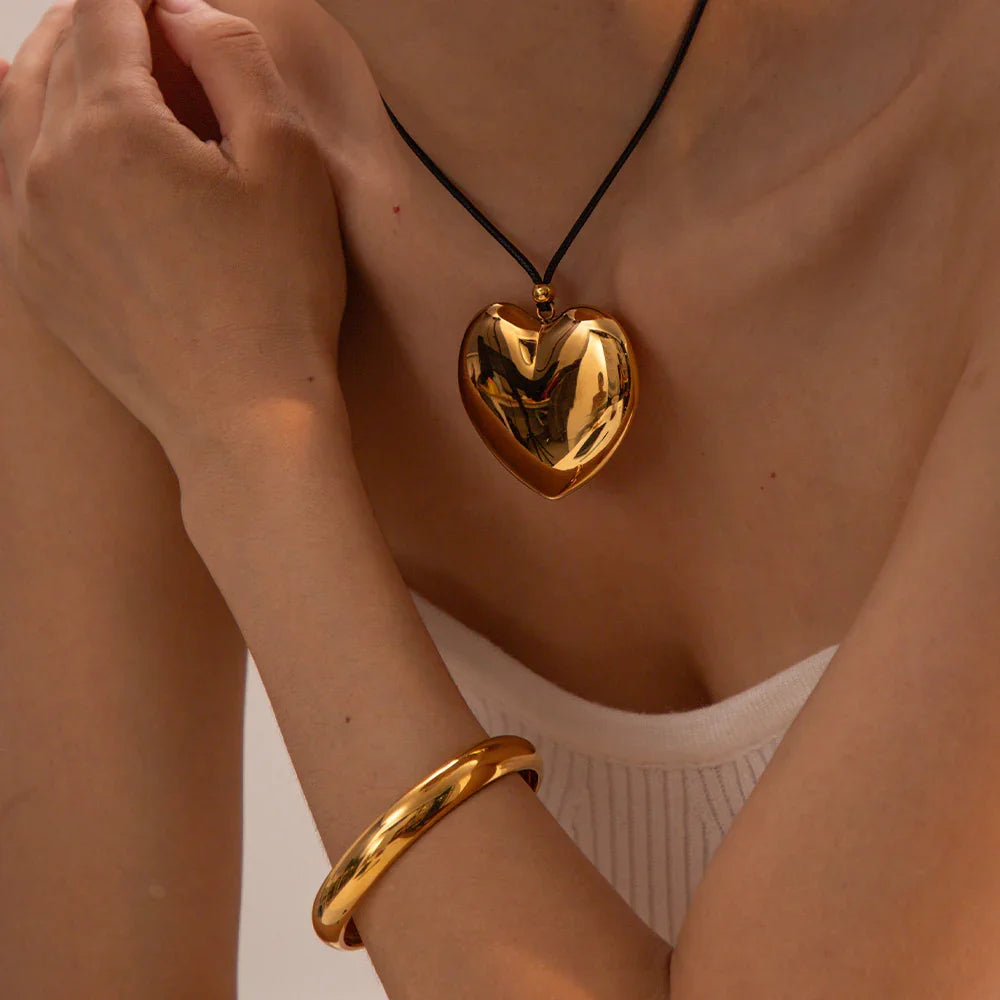[Royal Vicky]Ophelia Gold Heart Necklace