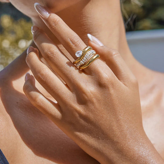 [Royal Vicky]Noemi Curated Ring Stack Collection