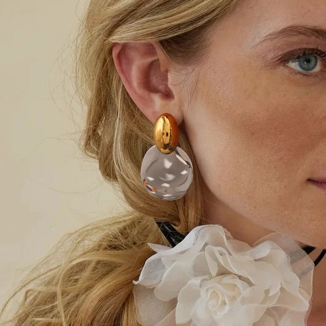 [Royal Vicky]Destiny Chunky Gold Drop Earrings