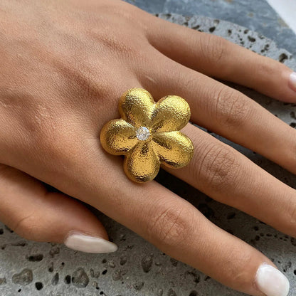 [Royal Vicky]Flora Gold Petal Ring