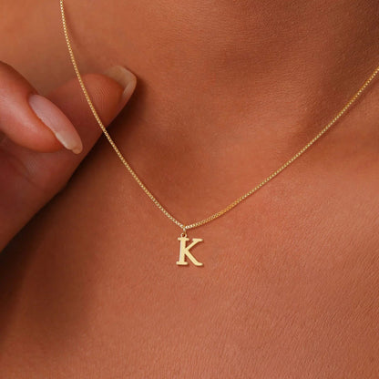 [Royal Vicky]Therese Letter Initial Gold Necklace