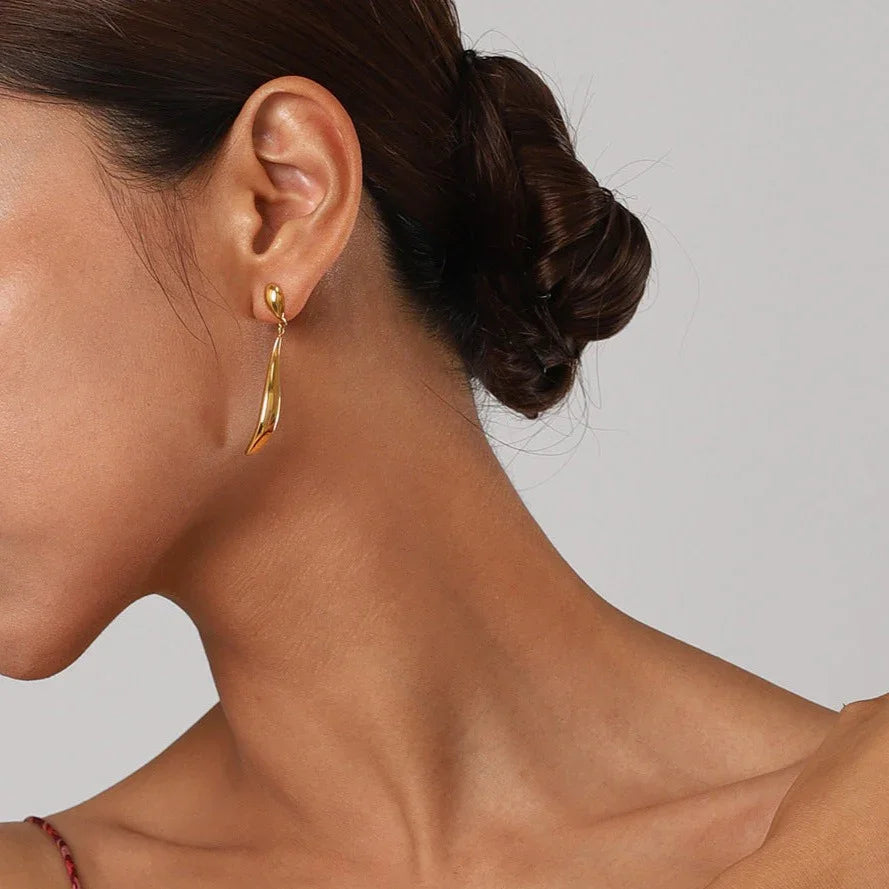 [Royal Vicky]Aspen Gold Earrings