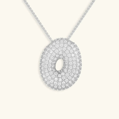 [Royal Vicky]Bubble Initial Diamond Necklace