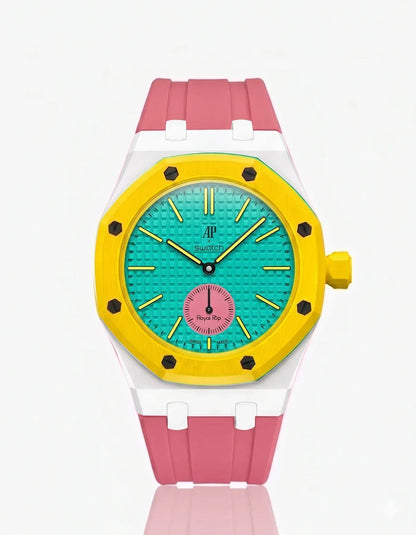 Silicone Strap & Case Royal Pop Otg Roz(Customize  Colors)