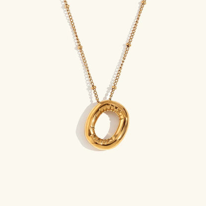 [Royal Vicky]Balloon Gold Initial Necklace