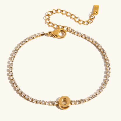 [Royal Vicky]Avaria Bubble Letter Tennis Bracelet