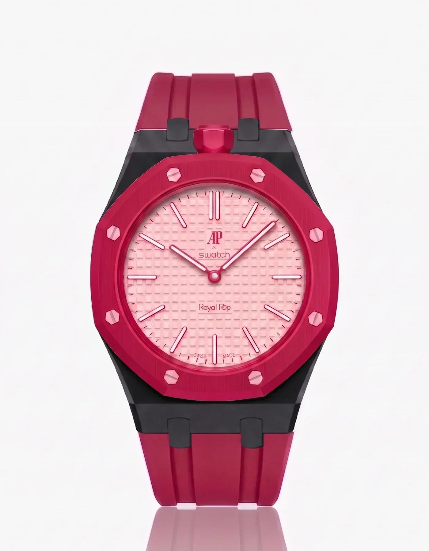 Silicone Strap & Case Royal Pop Otto Rosso(Customize  Colors)