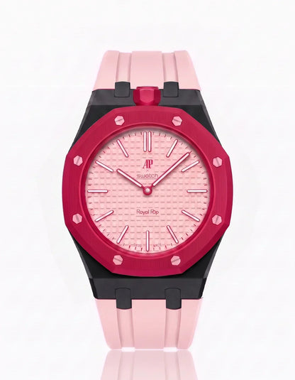 Silicone Strap & Case Royal Pop Otto Rosso(Customize  Colors)