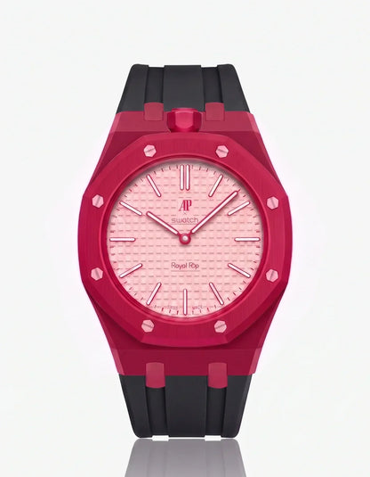 Silicone Strap & Case Royal Pop Otto Rosso(Customize  Colors)