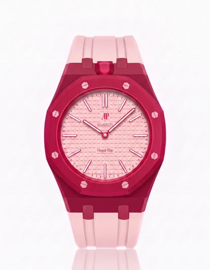 Silicone Strap & Case Royal Pop Otto Rosso(Customize  Colors)