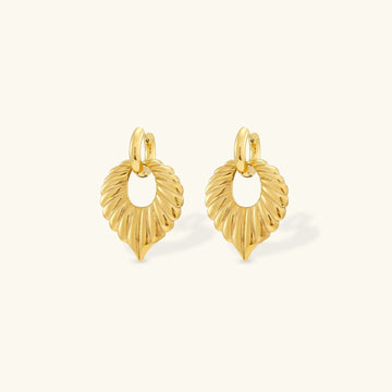 [Royal&Vicky]Penelope Leaf Earrings