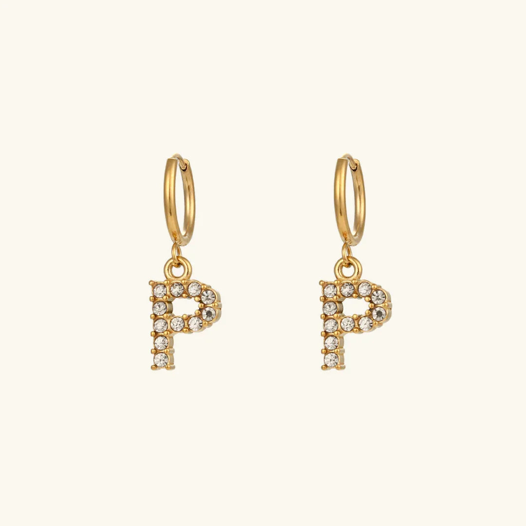 [Royal&Vicky] Wilhemina Initial Ohrringe