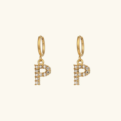 [Royal Vicky]Wilhemina Initial Letter Earrings
