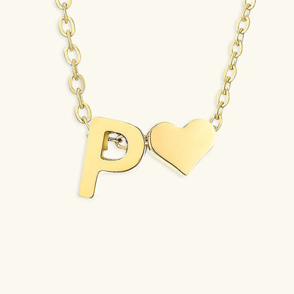 [Royal Vicky]Ria Initial Letter Gold Necklace