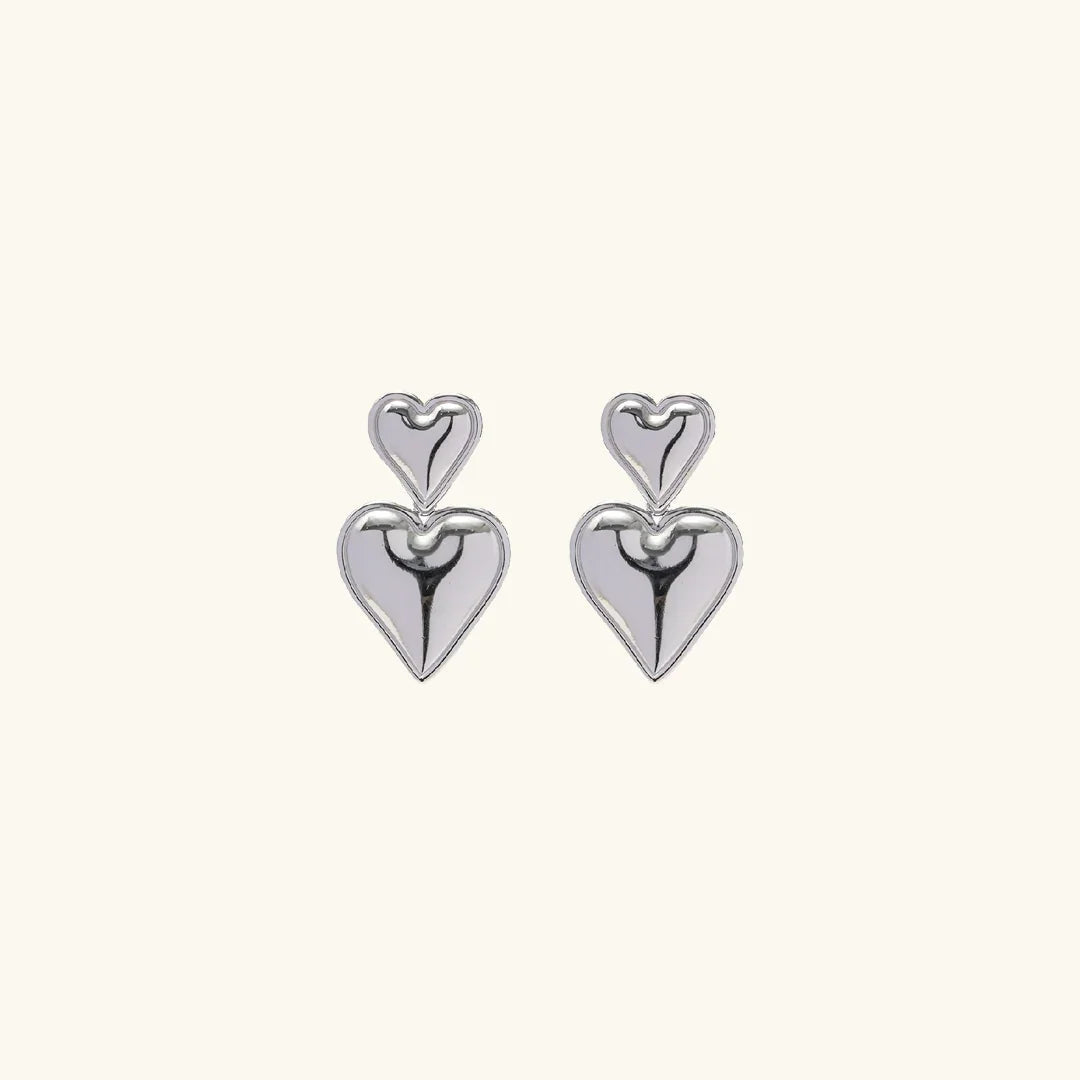 [Royal&Vicky]Zofia Gold Heart Earrings