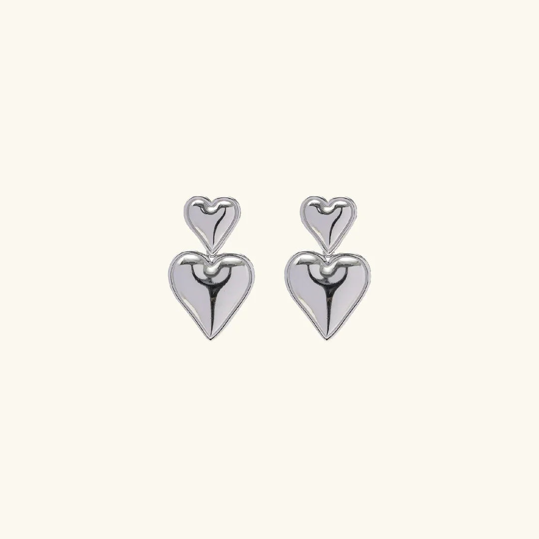 [Royal Vicky]Zofia Gold Heart Earrings