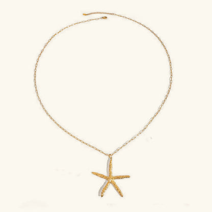 [Royal Vicky]Claudia Gold Starfish Necklace