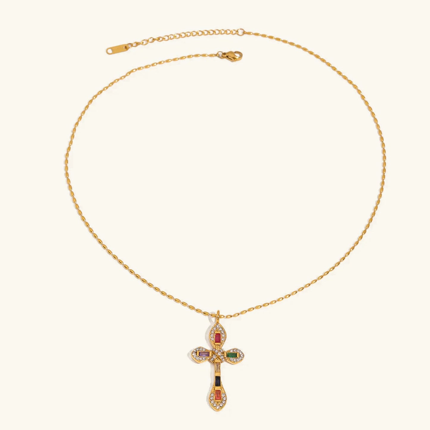 [Royal Vicky]Olea Diamond Crucifix