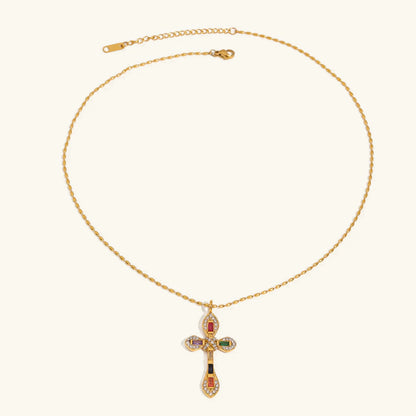 [Royal Vicky]Olea Diamond Crucifix
