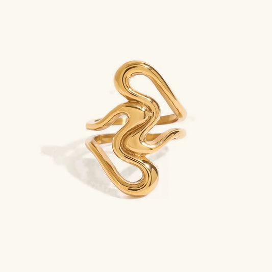 [Royal Vicky]Corina Abstract Gold Ring