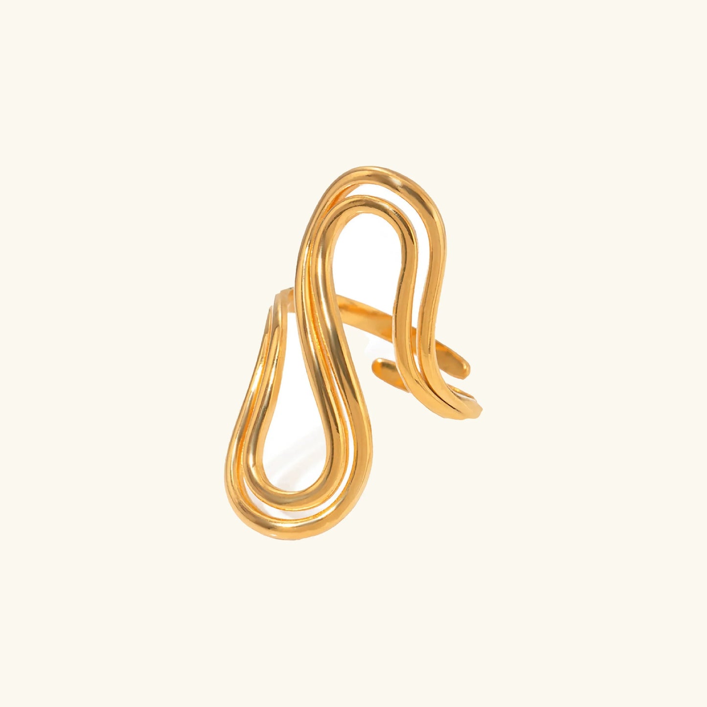 [Royal Vicky]Halle Abstract Gold Ring
