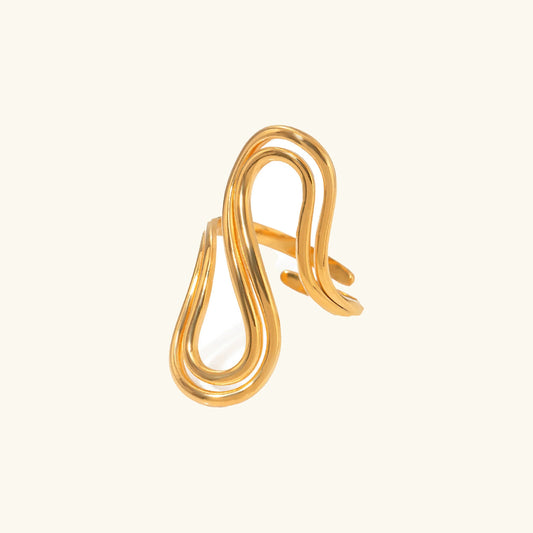 [Royal Vicky]Halle Abstract Gold Ring