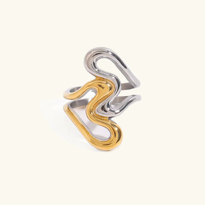 [Royal Vicky]Corina Abstract Gold Ring