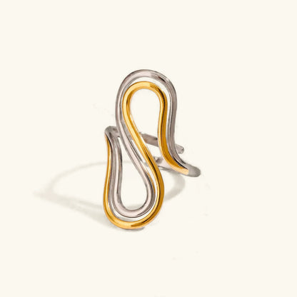 [Royal Vicky]Halle Abstract Gold Ring
